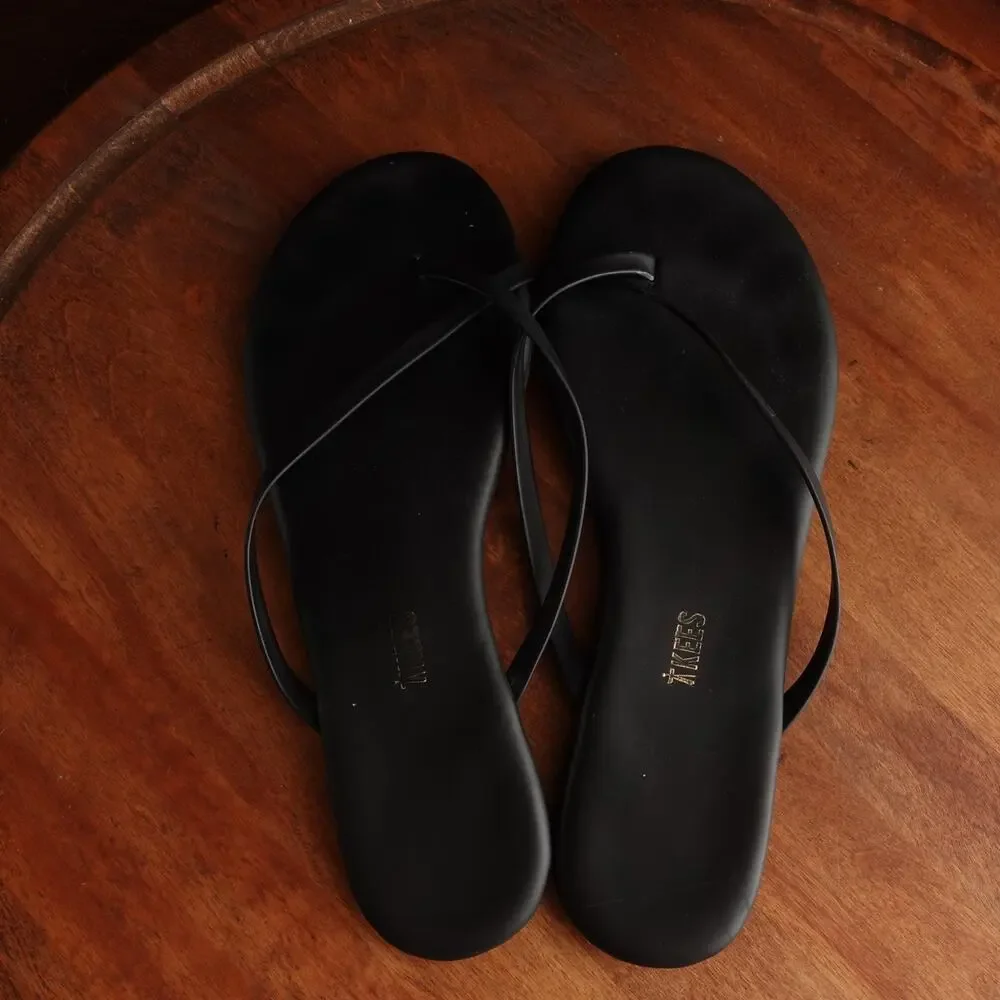 Tkees Sandals WMS SZ EU 41 US 10 BLK Riley Sable‎ Criss Cross Leather Flat Shoes